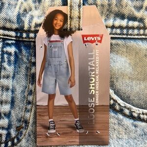 Levi's Blue Denim Overalls Relaxed Fit. New with tags